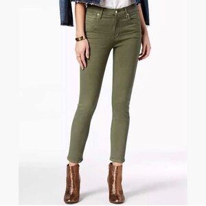 Citizens Of Humanity Army Green High Rise Rocket Crop Skinny Jeans Pants Size 25